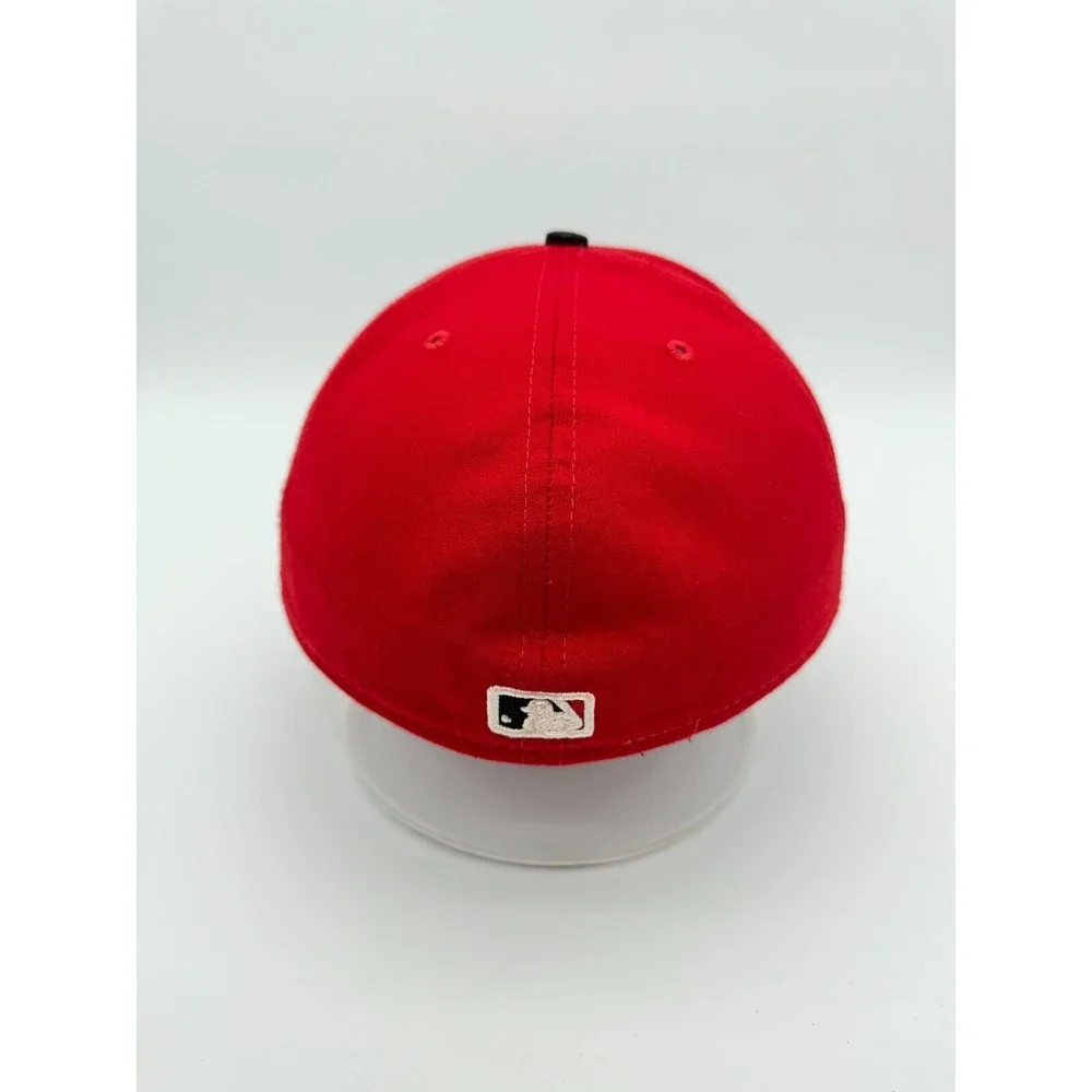 New Era 59FIFTY Cincinnati‎ Reds Baseball Cap Hat 8 Black Red Made in USA MLB